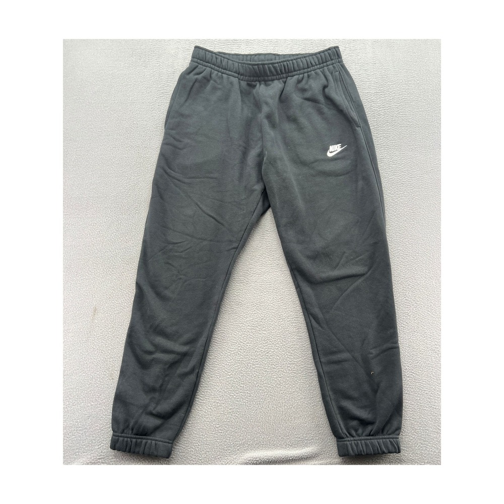 Nike Sportswear Club Fleece Joggers Mens XL Black Sweatpants Embroidered Logo